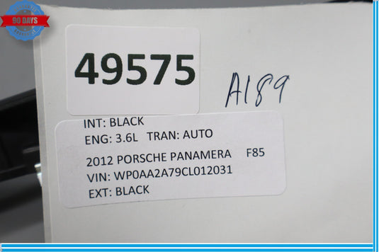10-13 Porsche Panamera Right Passenger Side Instrument Cluster Trim Panel Oem