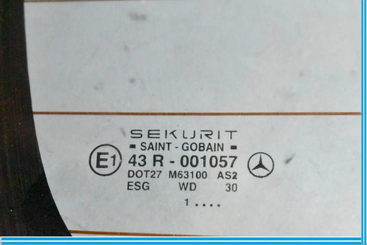 98-03 Mercedes W208 CLK55 CLK320 Rear Back Convertible Soft Top Window Glass OEM