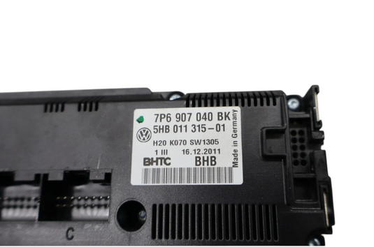 11-17 Volkswagen Touareg AC Heater Temperature Climate Control Switch Panel Oem