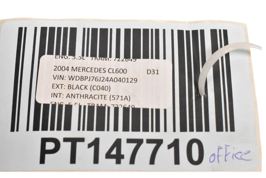 00-06 Mercedes CL500 W215 CL600 Rear Sunshade Roller Blind Motor 2158100020 Oem