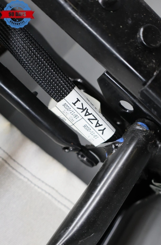 03-13 Maserati Quattroporte Front Right Seat Rail Track Frame W/Motors Black Oem