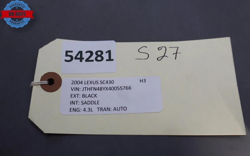 Load image into Gallery viewer, 02-05 Lexus SC430 Front Right Passenger Side Interior Door Trim Panel Black Oem
