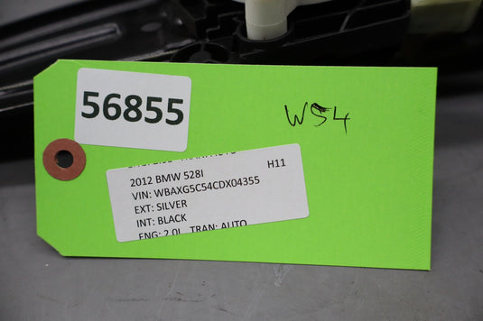 11-16 BMW 528i 535i 550i F10 Rear Right Side Window Motor Regulator Oem