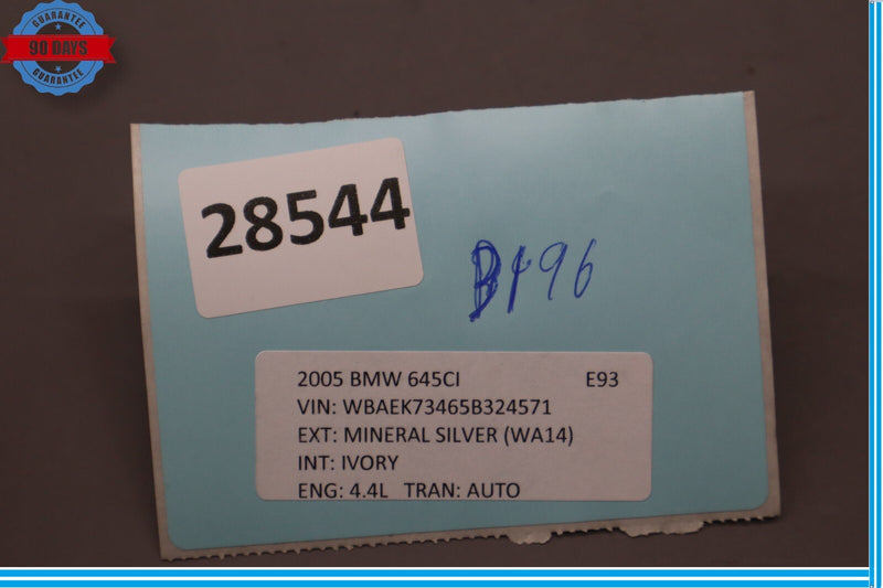 Load image into Gallery viewer, 04-10 BMW E64 650i 645Ci 550i Center Console Voice Menu Control Switch Black Oem
