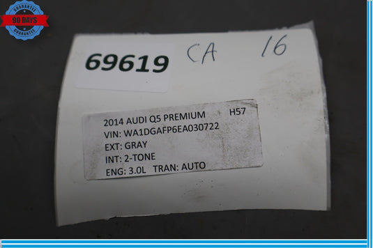 09-18 Audi A5 A5 Quattro Rear Left Driver Side Lower Forward Control Arm Oem