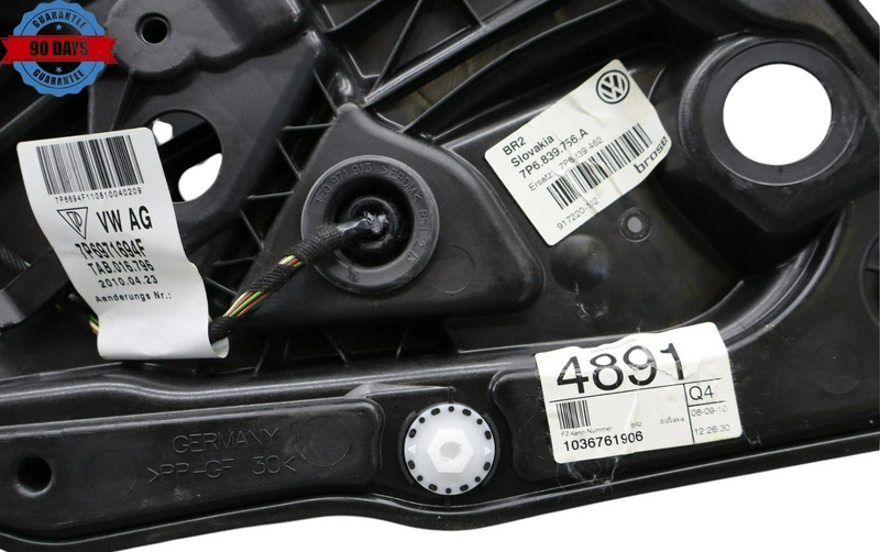 Load image into Gallery viewer, 11-17 Volkswagen VW Touareg Rear Right Side Door Window Regulator &amp; Panel Oem
