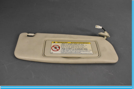 02-05 Lexus SC430 Right Passenger Side Sun Visor w/ Vanity Mirror ECRU Oem