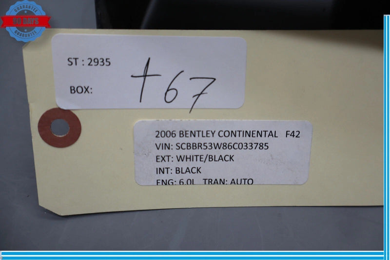 Load image into Gallery viewer, 03-11 Bentley Continental Left Driver Side Intercooler Air Duct Shroud Black OEM
