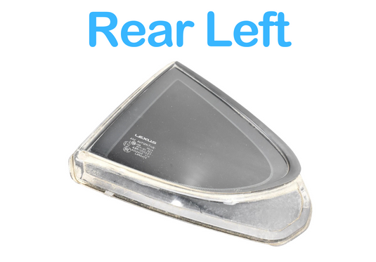 07-17 Lexus LS460 Rear Left Side Door Corner Quarter Window Glass 43R000127 Oem