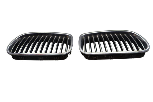 11-13 BMW 528i 535i Front Left & Right Kidney Hood Radiator Grille Chrome Oem