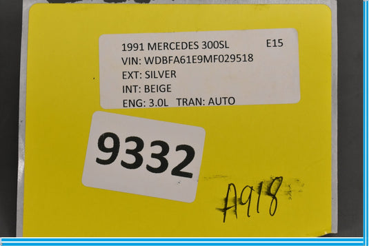 90-02 Mercedes R129 300SL 500SL Right Passenger Side Window Control Switch Oem