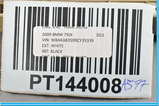 09-12 BMW 750i 750Li F02 F01 Front Left Driver Seat Rail Rack Cover Panel Oem