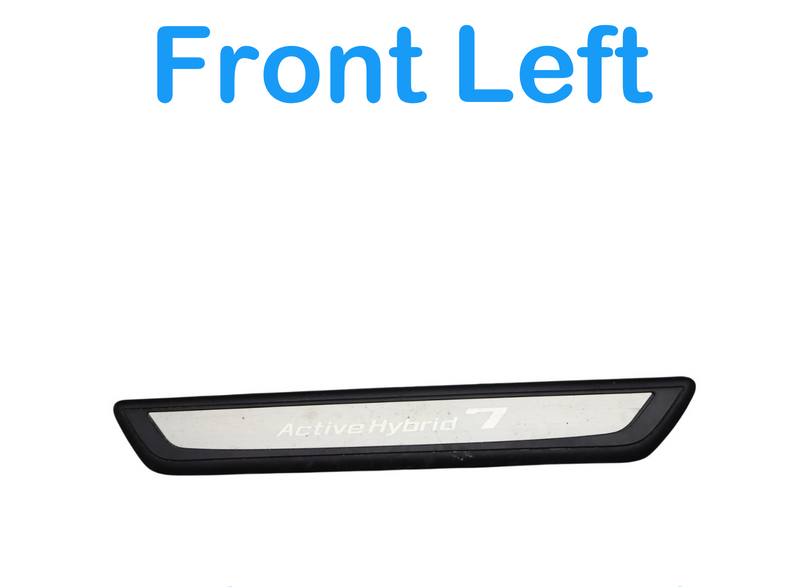 Load image into Gallery viewer, 09-15 BMW 750i 750Li xDrive Front Left Side Door Sill Scuff Plate Cover Trim Oem
