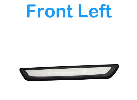 09-15 BMW 750i 750Li xDrive Front Left Side Door Sill Scuff Plate Cover Trim Oem