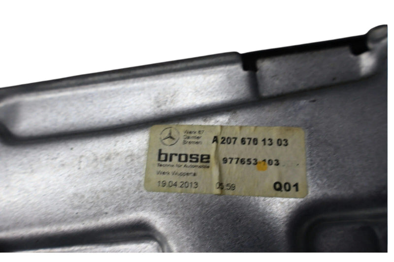Load image into Gallery viewer, 10-17 Mercedes W207 E350 Rear Left Door Window Regulator Frame W/ Motor OEM

