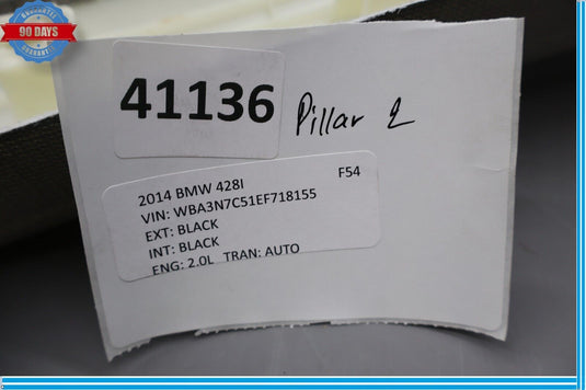 12-18 BMW 320i 328i 428i Front Right Windshield A Pillar Cover Trim Panel Oem