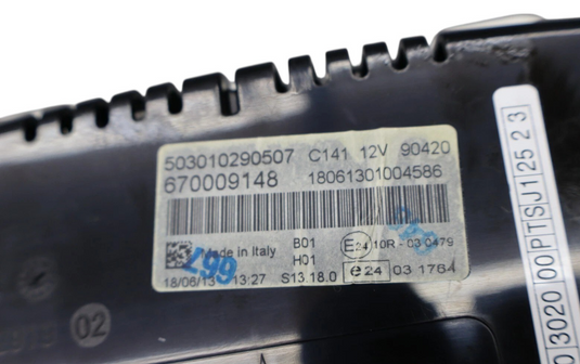 2014 Maserati Quattroporte SQ4 M156 Instrument Cluster Speedometer Black Oem