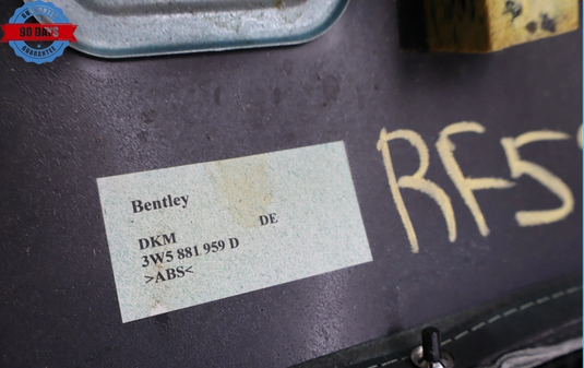 06-12 Bentley Continental Front Right Passenger Side Seat Back Trim Cover Oem