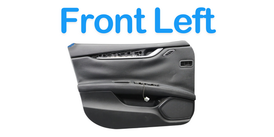 14-22 Maserati Ghibli Front Left Driver Side Interior Door Panel Trim Black Oem
