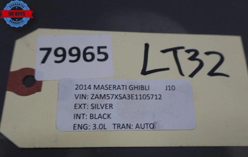 Load image into Gallery viewer, 14-20 Maserati Ghibli Left Driver Side Skirt Rocker Panel Molding Silver Oem
