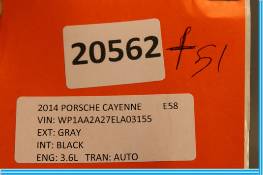 11-18 Porsche Cayenne Right Side B Pillar Lower Door Scuff Sill Plate Trim Oem