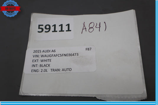 12-18 Audi A6 Quattro Steering Column Surround Upper / Lower Cover Trim Oem