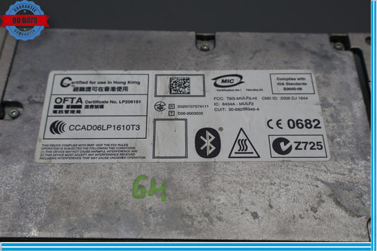 2011 BMW 750i 750Li Bluetooth Communication Control Module 6434AMULF2 Oem