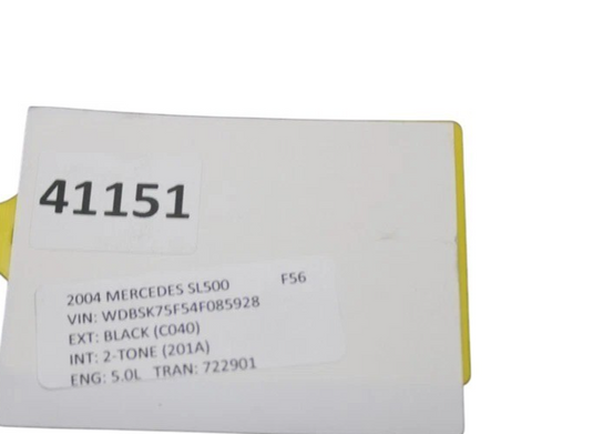 03-06 Mercedes R230 SL500 Fuel Gas Tank Reservoir Assembly Black 2304704001 Oem