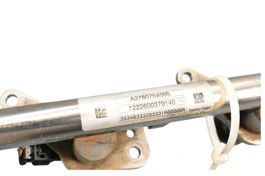 12-16 Mercedes W207 E350 Right Side Fuel Injection Rail Line w/ Injectors OEM