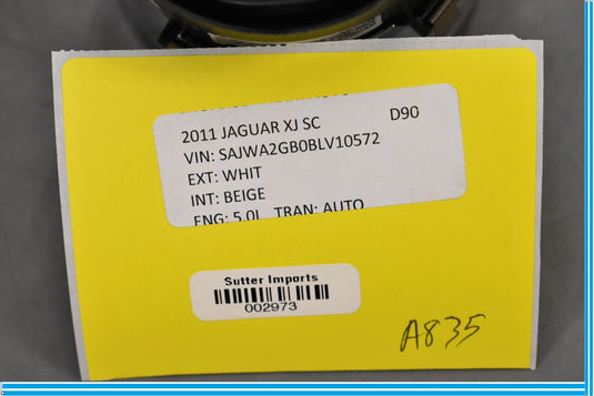 10-15 Jaguar XJ XJL X351 Front Center Dash Vent Chrome Middle AC Heat Round Oem