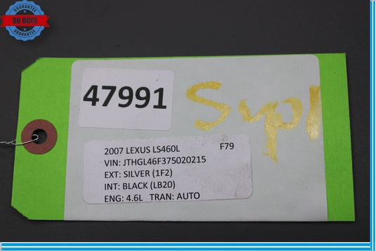 07-12 Lexus LS460 LS460L Engine Motor Radiator Support Trim Cover Black Oem