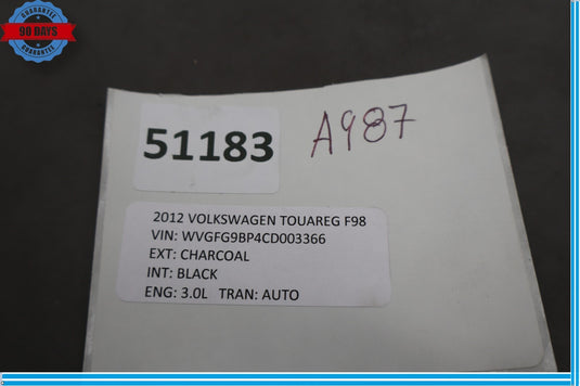 11-13 Volkswagen VW Touareg Rear Left Driver Side Door Control Module Oem