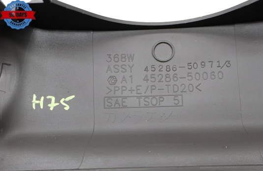 07-12 Lexus LS460 Steering Column Upper Trim Cover Panel Black 4528650060 Oem