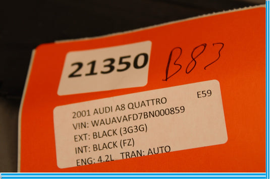 11-18 Audi A8 Quattro Right Side Engine Air Intake Inner Duct Oem