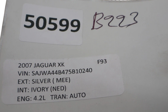 07-11 Jaguar XKR XK  X150 Upper Roof AM FM Radio Shark Antenna 6W8319C089 Oem