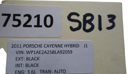 11-18 Porsche Cayenne 958 Front Left or Right Side Seat Back Cover Panel Oem