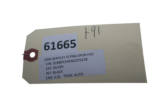 06-12 Bentley Continental Flying Spur Rear Right Side Trunk Panel Cover Trim OEM