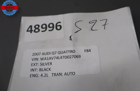 07-15 Audi Q7 4L Front Left Driver Side Door Interior Trim Panel P0114818 OEM