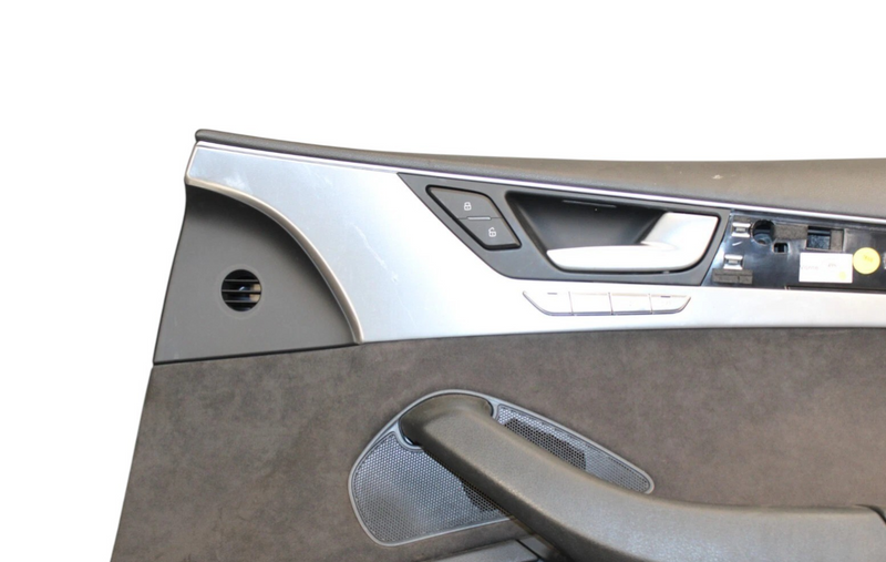 Load image into Gallery viewer, 11-17 Audi A8 Quattro Front Right Passenger Side Interior Door Panel Black Oem
