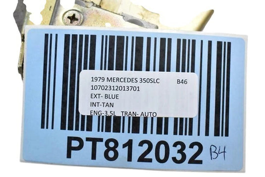 73-81 Mercedes R107 450SLC Coupe Rear Right Side Quarter Window Regulator OEM **