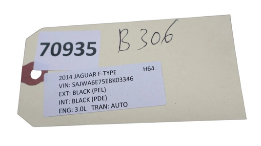 14-15 Jaguar X152 F-Type Convertible Left Side Top Roof Latch Guide Lock Oem