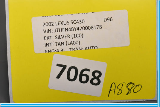 02-10 Lexus SC430 Interior Hood Release Lever Handle Oem