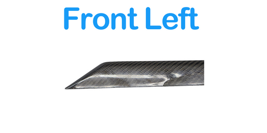 14-22 Maserati Quattroporte Front Left Door Side Panel Trim Panel Carbon Oem