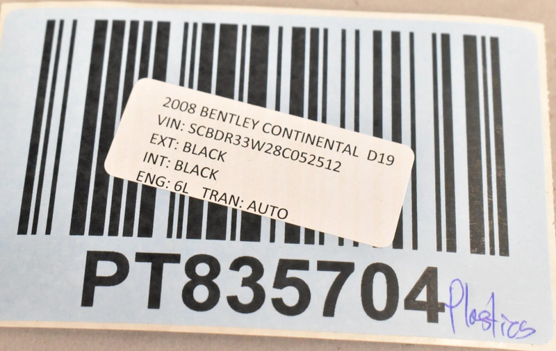 Load image into Gallery viewer, 07-11 Bentley Continental Rear Left Trunk Boot Trim Cover Panel 3W7863667B Oem
