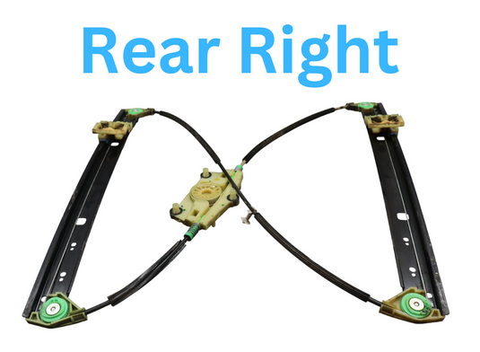 07-15 Audi Q7 4L Rear Right Passenger Side Door Window Regulator W/O Motor Oem