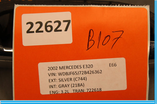 96-03 Mercedes W210 E320 E430 Rear Right Passenger Side Door Handle Silver Oem