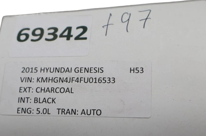 Load image into Gallery viewer, 15-20 Hyundai Genesis G80 Front Left Hood Partition Seal Trim 84185-B1000 Oem
