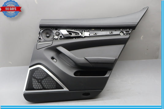 10-16 Porsche Panamera Rear Right Side Interior Door Panel Cover Black Oem
