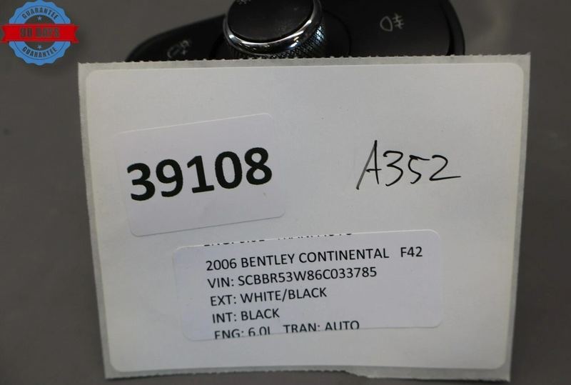 Load image into Gallery viewer, 03-12 Bentley Continental GT GTC Headlight Switch Control Unit 3W0941531B Oem
