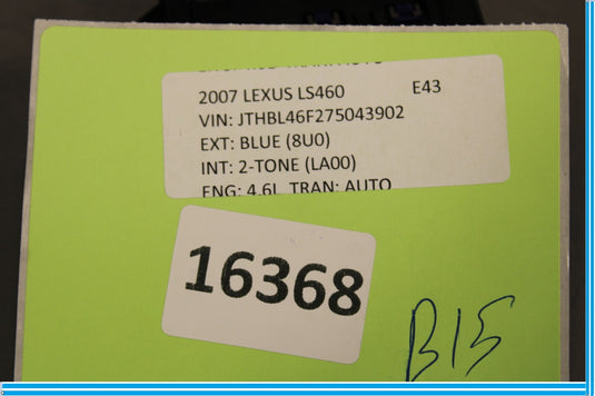 07-12 Lexus LS460 Headlight Washer Cluster Dimmer Control Switch Oem